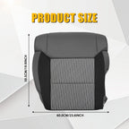 Set of 2 Bottom Cloth Covers for Toyota Tundra (2014–2021) Gray Black