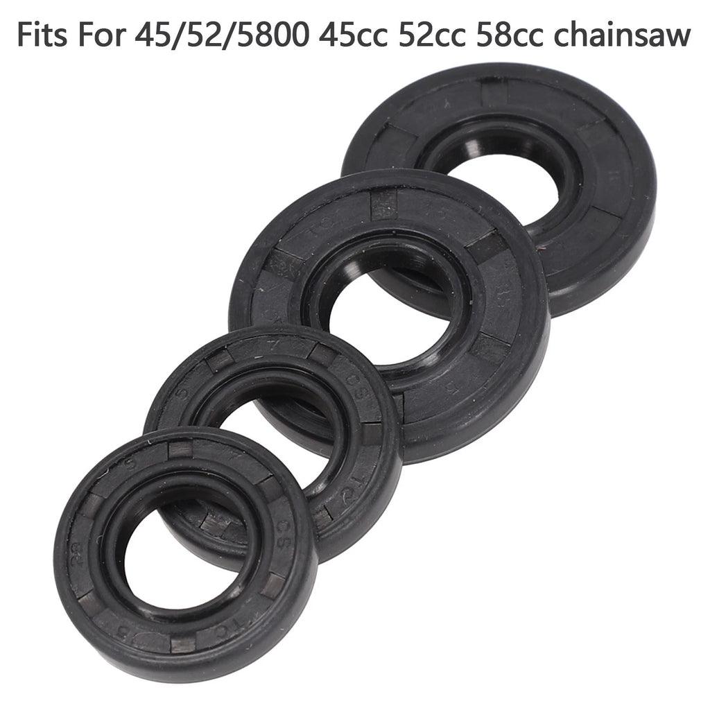 Set of 2 Oil Seals for Chainsaw 45/52/5800 (52cc)