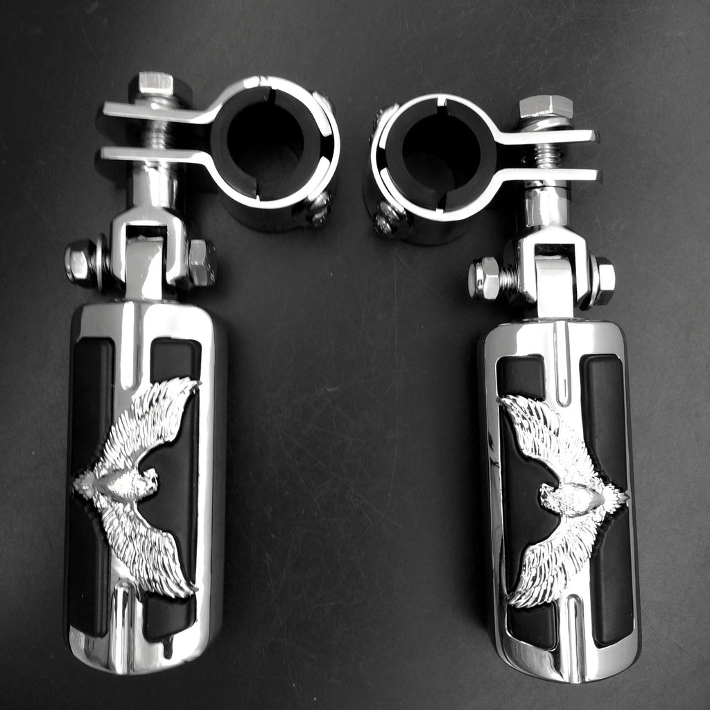 Foot Peg Clamp for Harley Sportster (1", 1-1/4", Chrome)