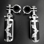 Foot Peg Clamp for Harley Sportster (1", 1-1/4", Chrome)