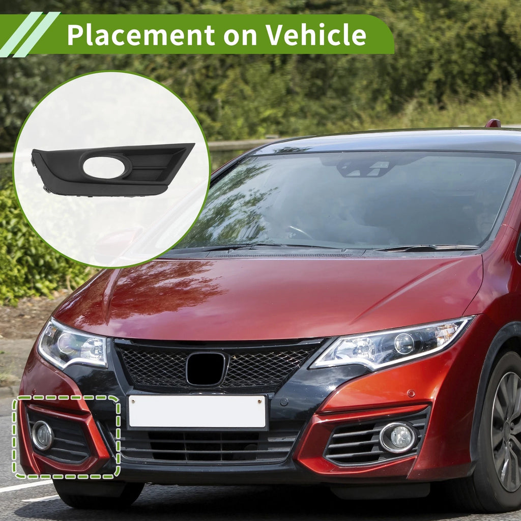 1pc Fog Light Grill for Honda CR-V (2016–2019) No. 71106TLYH11 Black