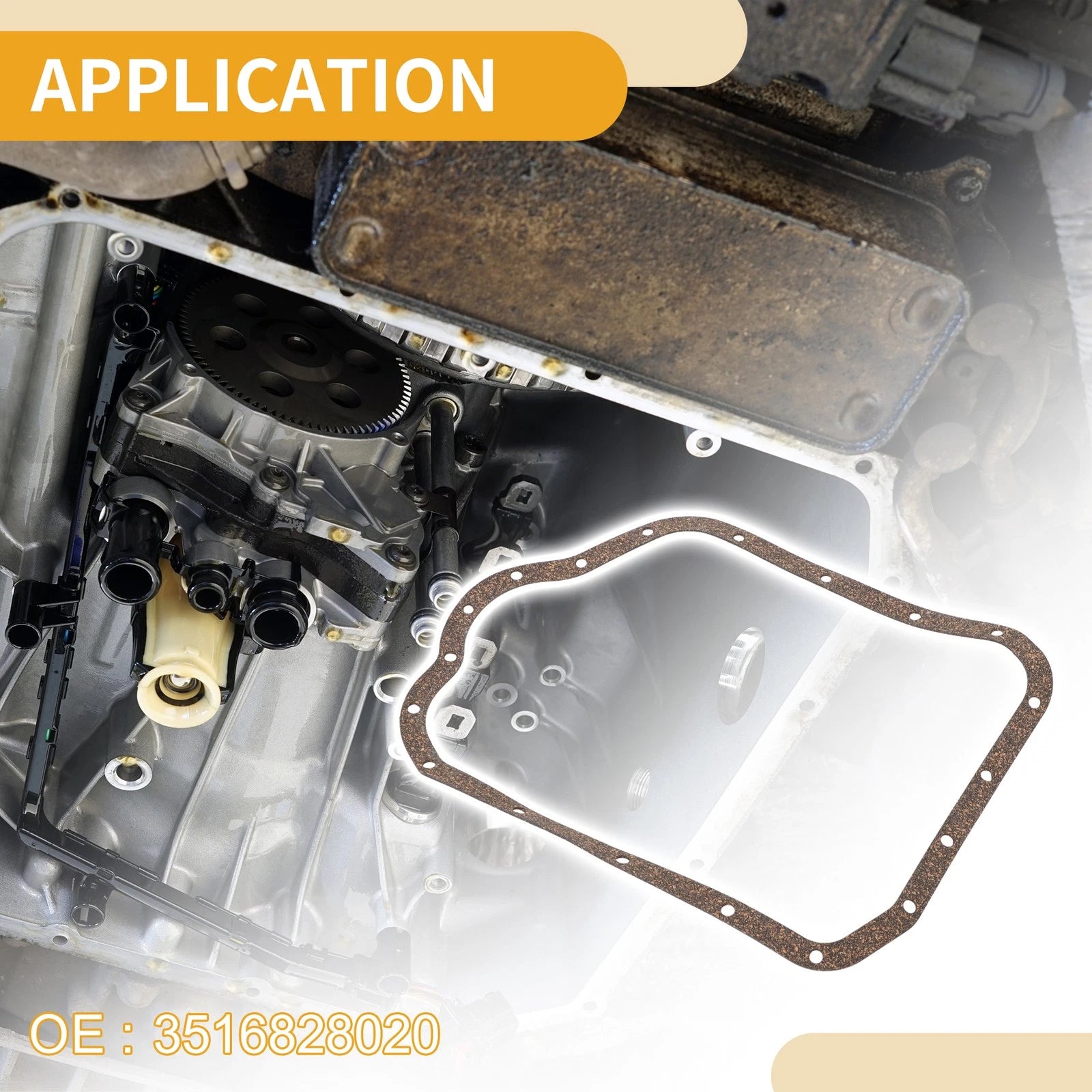 Transmission Filter Oil Pan Gasket for Toyota C-HR (2018–2022) No.3516828020