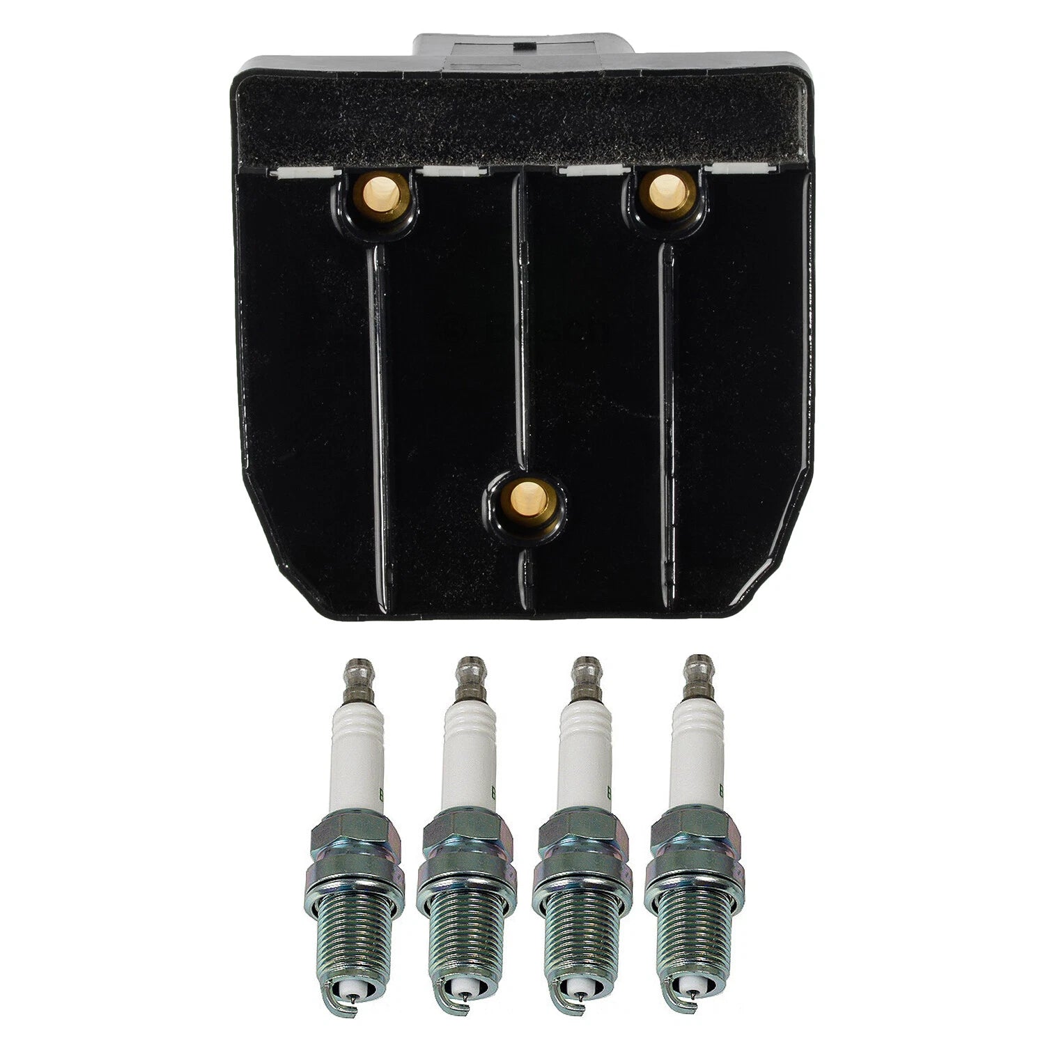 Set of 4 Bosch Ignition Coils & NGK G-Power Spark Plugs for Golf Jetta (2006–2017)