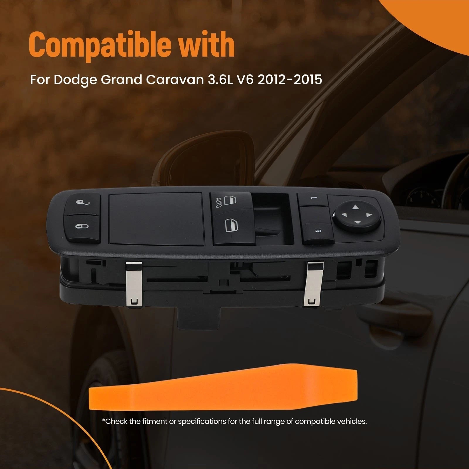 Front Left Power Window Switch SM1865 for Dodge Grand Caravan (2012–2015)