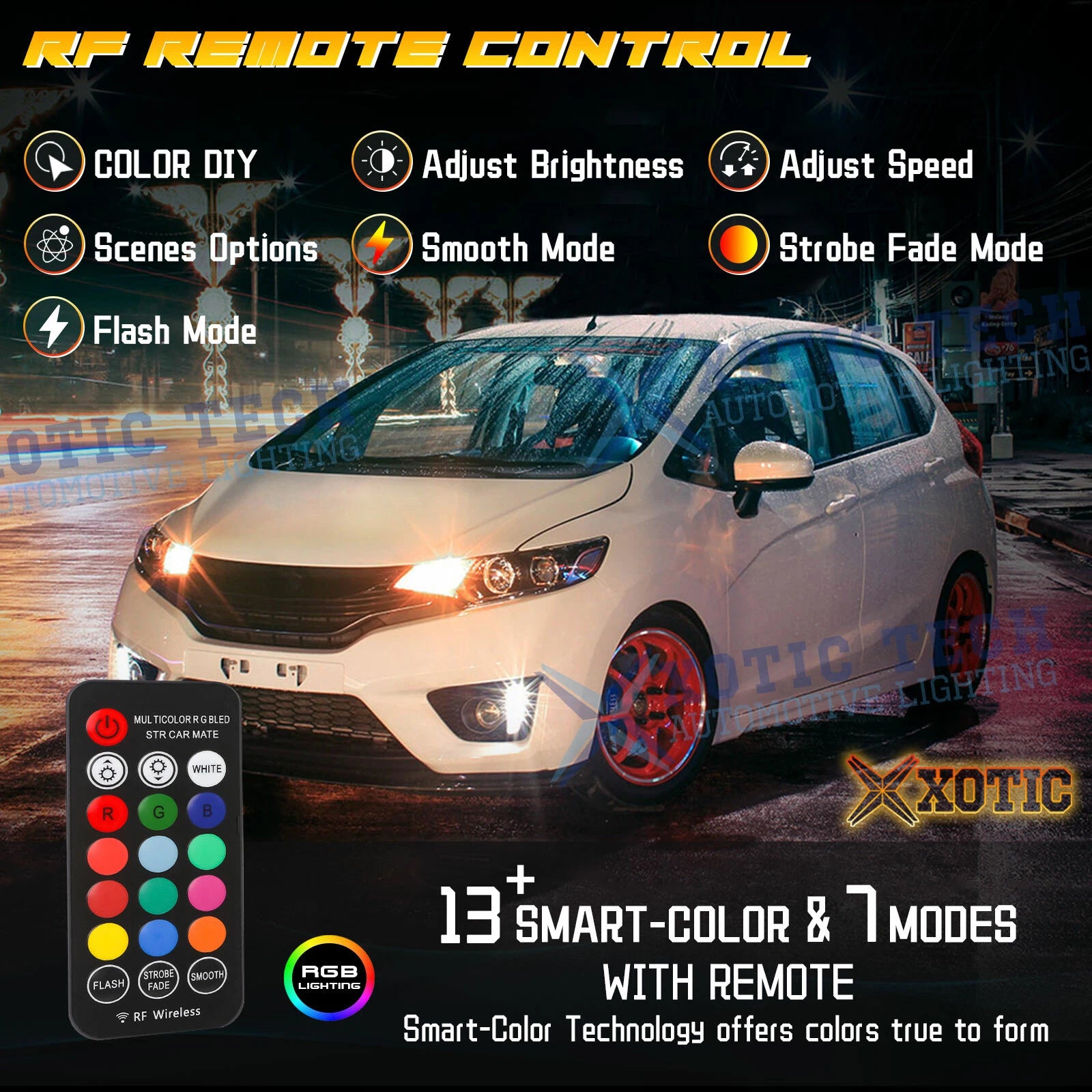 LED Bulbs with RF Remote for Honda Toyota Nissan Parking Light (2009-2016)
