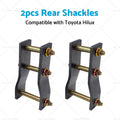 2X Rear Extended Shackles 2" Lift for Toyota Hilux KUN26 (2005–2015)