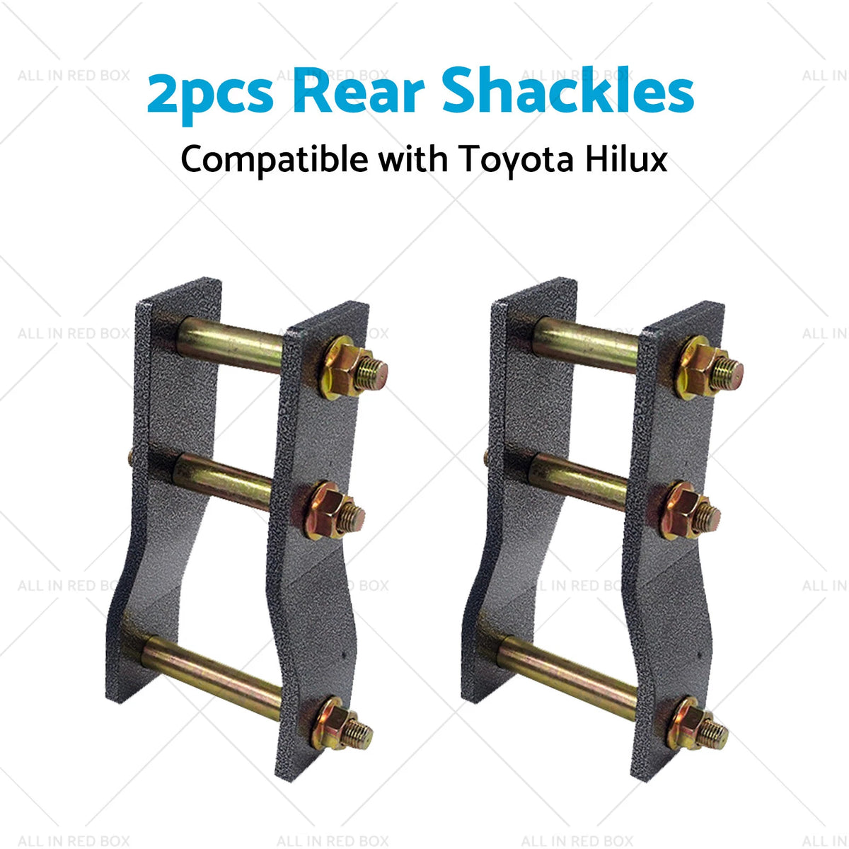 2X Rear Extended Shackles 2" Lift for Toyota Hilux KUN26 (2005–2015)
