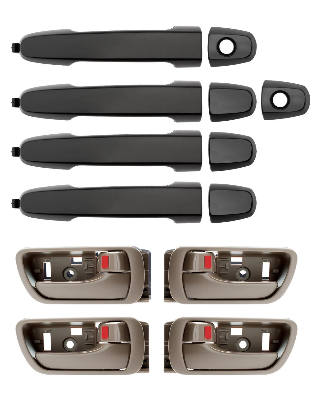 8X Door Handle Set for Toyota Camry (2002–2006) 69211AA020C0 83913