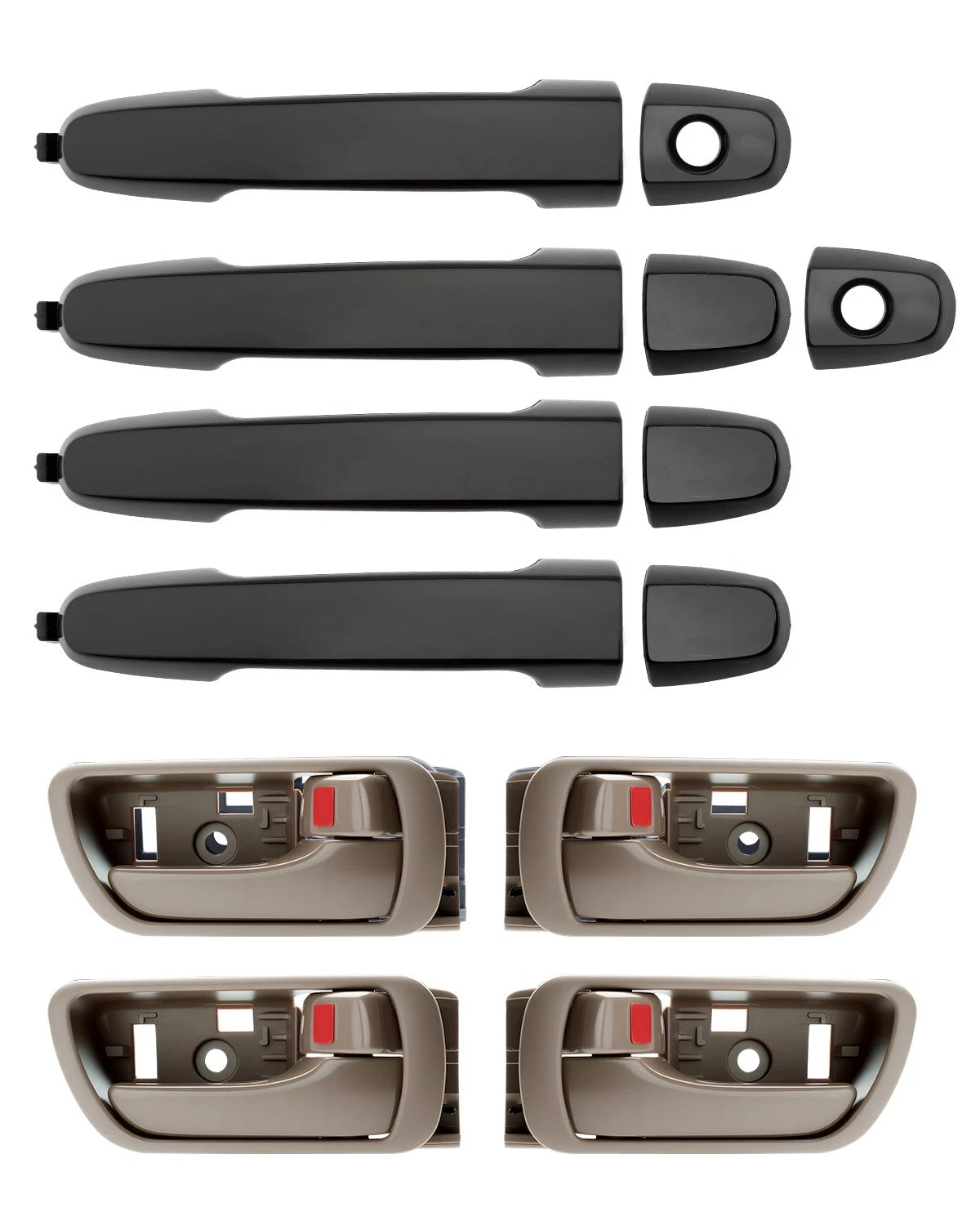 8X Door Handle Set for Toyota Camry (2002–2006) 69211AA020C0 83913