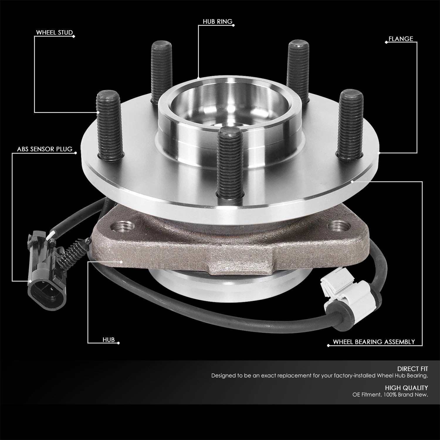 Wheel Bearing & Hub for Chevy Blazer GMC Jimmy (1998–2005)
