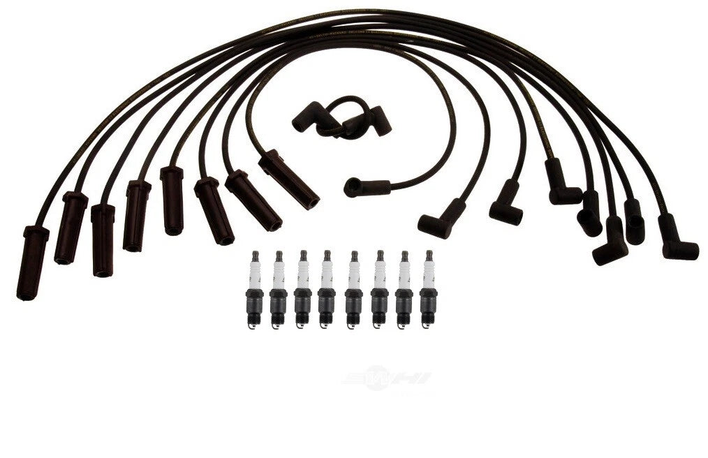 Ignition Wire Set for Chevy 7.4 V8 (1996–2002) - ACDelco 8 Spark Plugs Kit