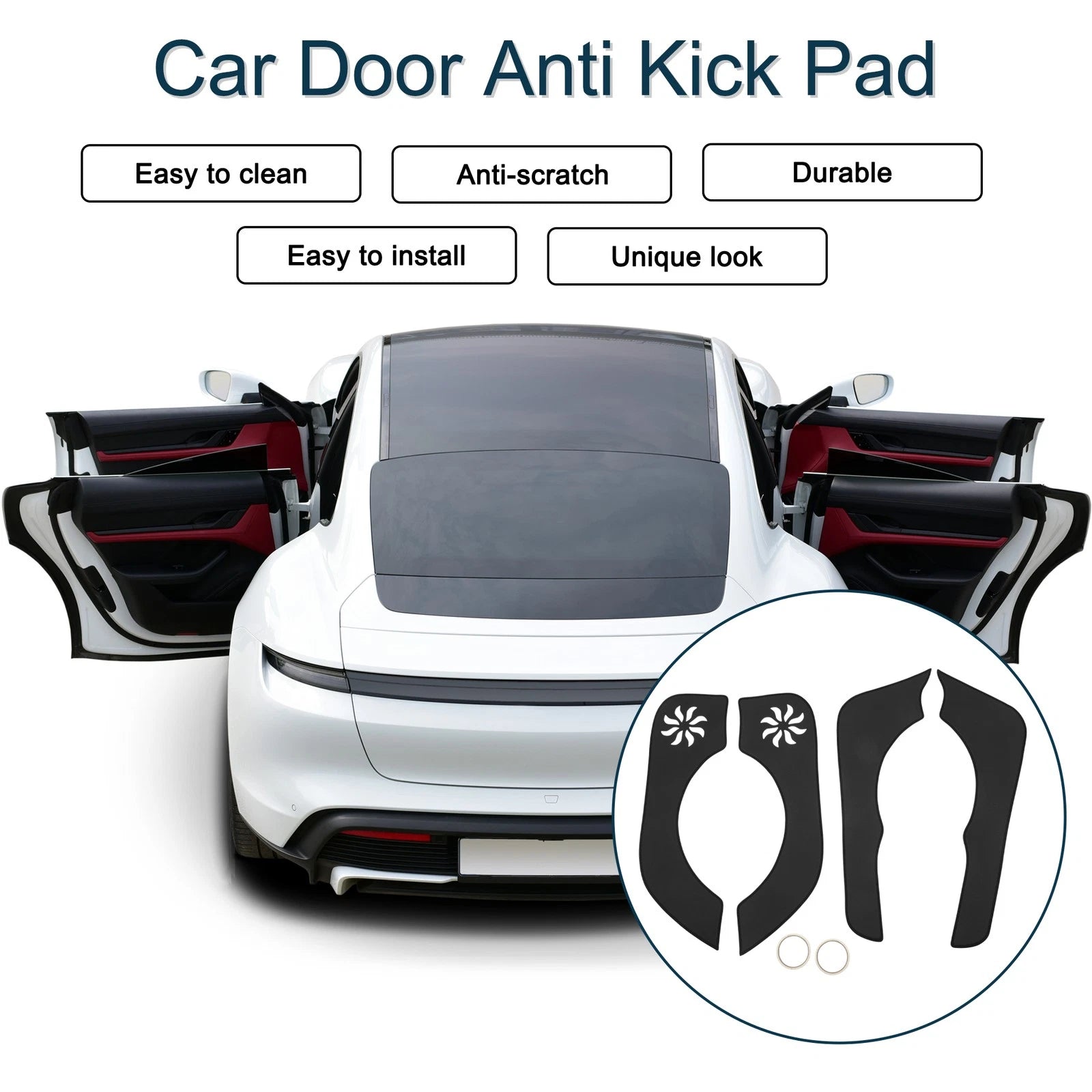 Set of 1 Car Door Anti Kick Pad Sticker Protector for Honda CRV (2012–2016)