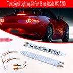 Set of 2 Red LED Sequential Side Blinker Signal Lights for Mazda MX-5 ND