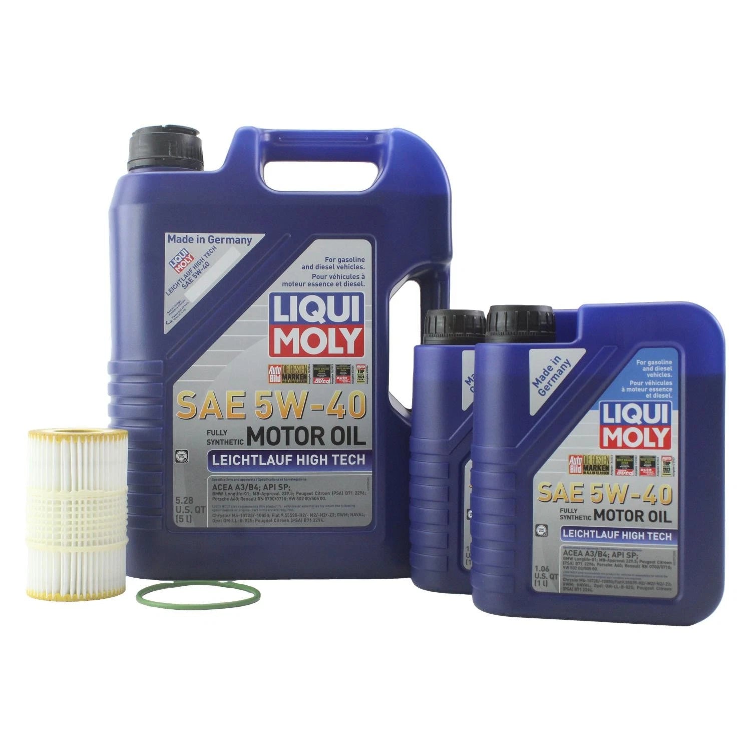 Oil Change Kit 7L Liqui Moly Leichtlauf 5W40 for Audi CREC/CREH (2009–2015)