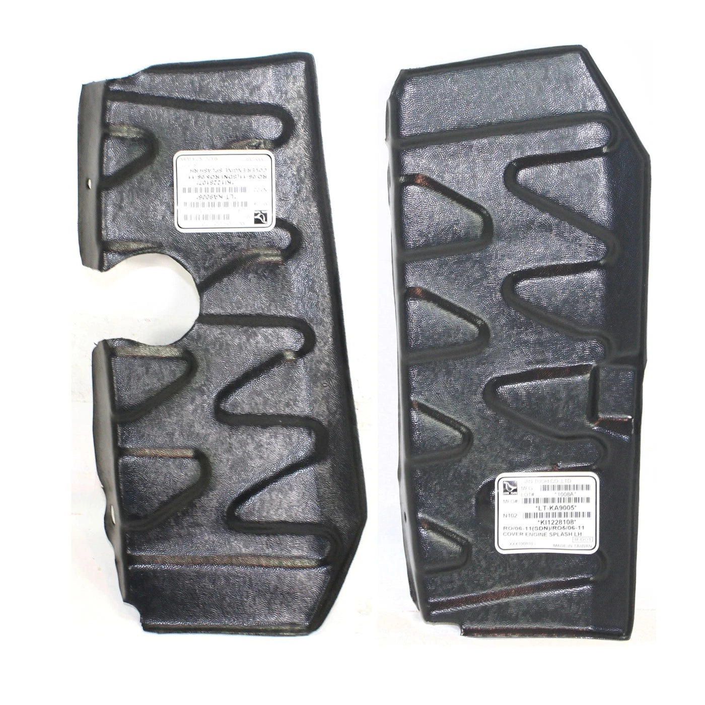 Set of 2 Engine Splash Shields for Kia Rio (2006–2011) Left & Right