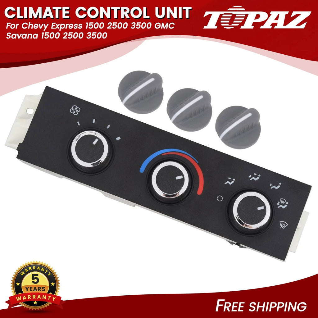 Climate Control Unit for Chevy Express/GMC Savana (2003–2023)