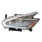 Replacement Driver Side Halogen Headlight Assembly with Black Bezel for Toyota