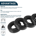 Set of 5 Oil Seal Rotary Shaft Seal NBR Rubber 14x25x7mm