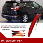 Red Lens Tail Brake Lamps with Sequential Turn Signal for Chevrolet Equinox (2018–2022)