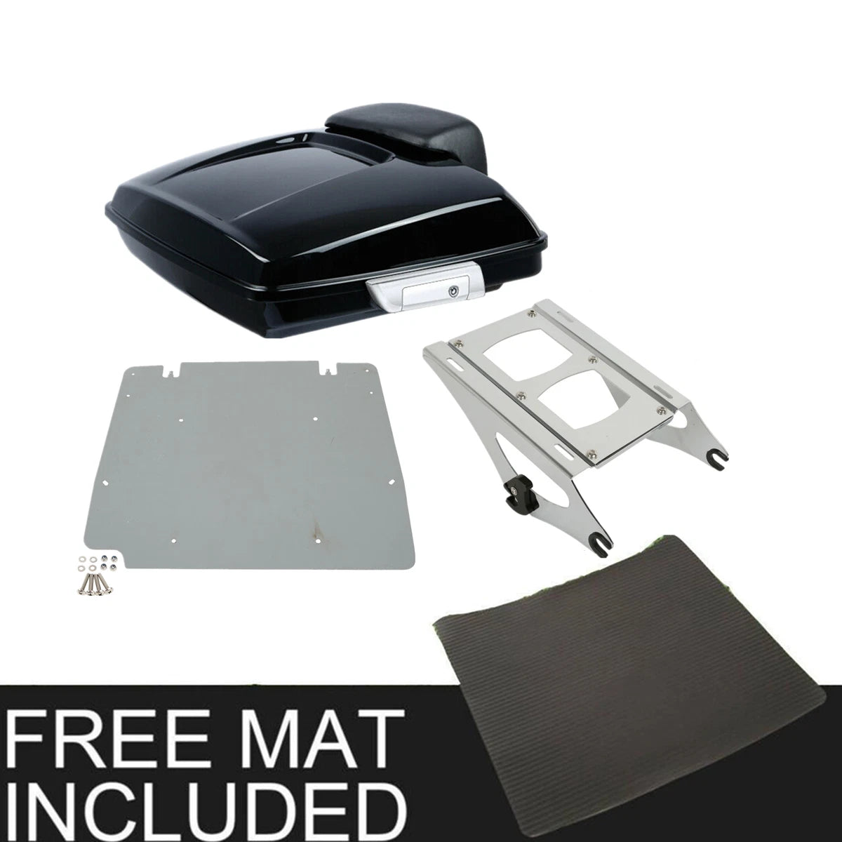 Razor Trunk Backrest Pad Mount Rack Base Plate for Harley Touring (2014–2023)