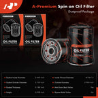 2X Engine Oil Filter for Chevy Silverado 1500 (1999â2001) Malibu (1981â1983)