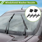 Windshield Washer Nozzle Set with Hose Connector for Mercedes-Benz (No. 2E1955985)
