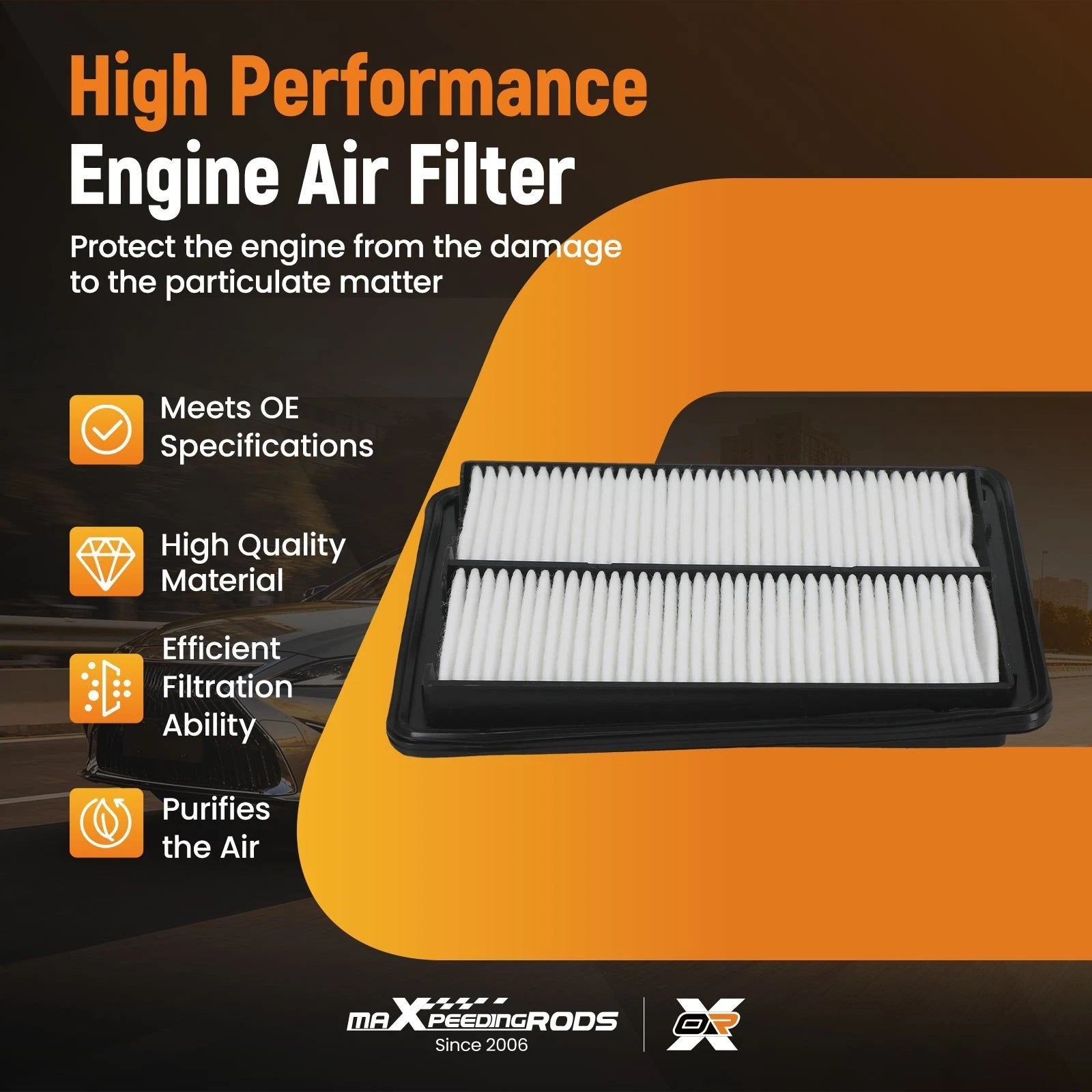 Air Filter for Nissan Rogue Sport (2017–2022) 165464BA1J 200215 1433656