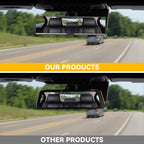 11" Universal Clip On Flat Panoramic Wide Angle Rear View Mirror