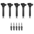 Set of 5 Ignition Coils & Iridium Spark Plugs for Audi TT RS Quattro (2009–2019)