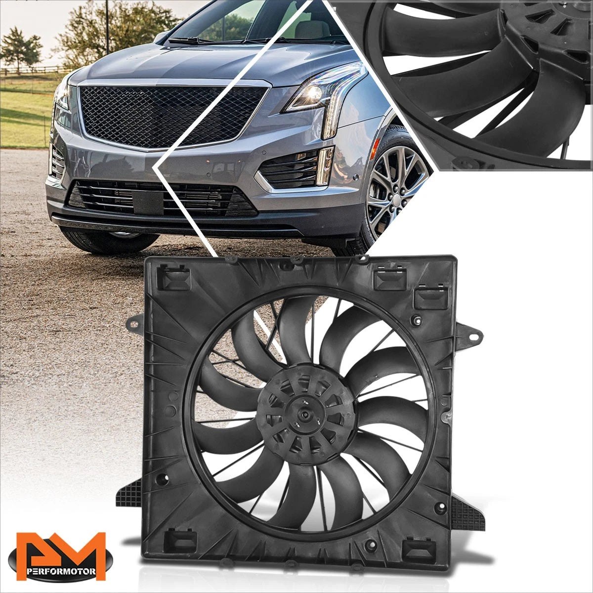 Radiator Cooling Fan Assembly for Cadillac XT5 XT6/Chevy Blazer/GMC Acadia (2020–2022)