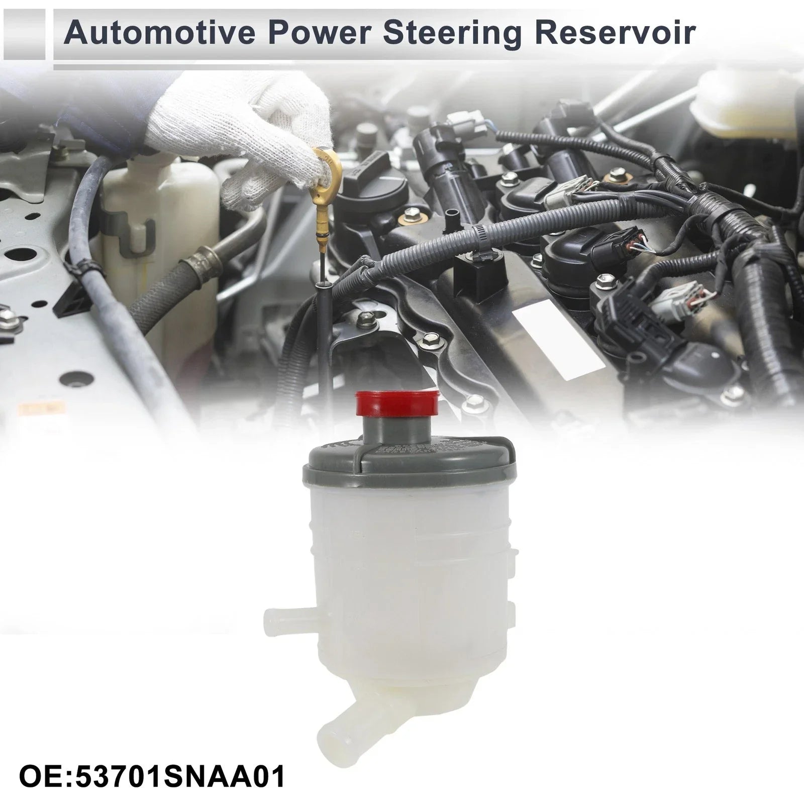 Power Steering Reservoir for Honda Civic (2006-2011) 1 x White