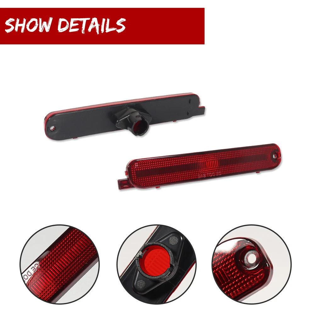 Set of 2 Red Rear Side Marker Light Reflectors for Chevy Lumina Monte Carlo