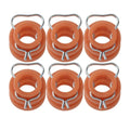 6Pcs Window Regulator Roller Bushings for Ford Truck, Mustang (1961-1972, 1965-1968)