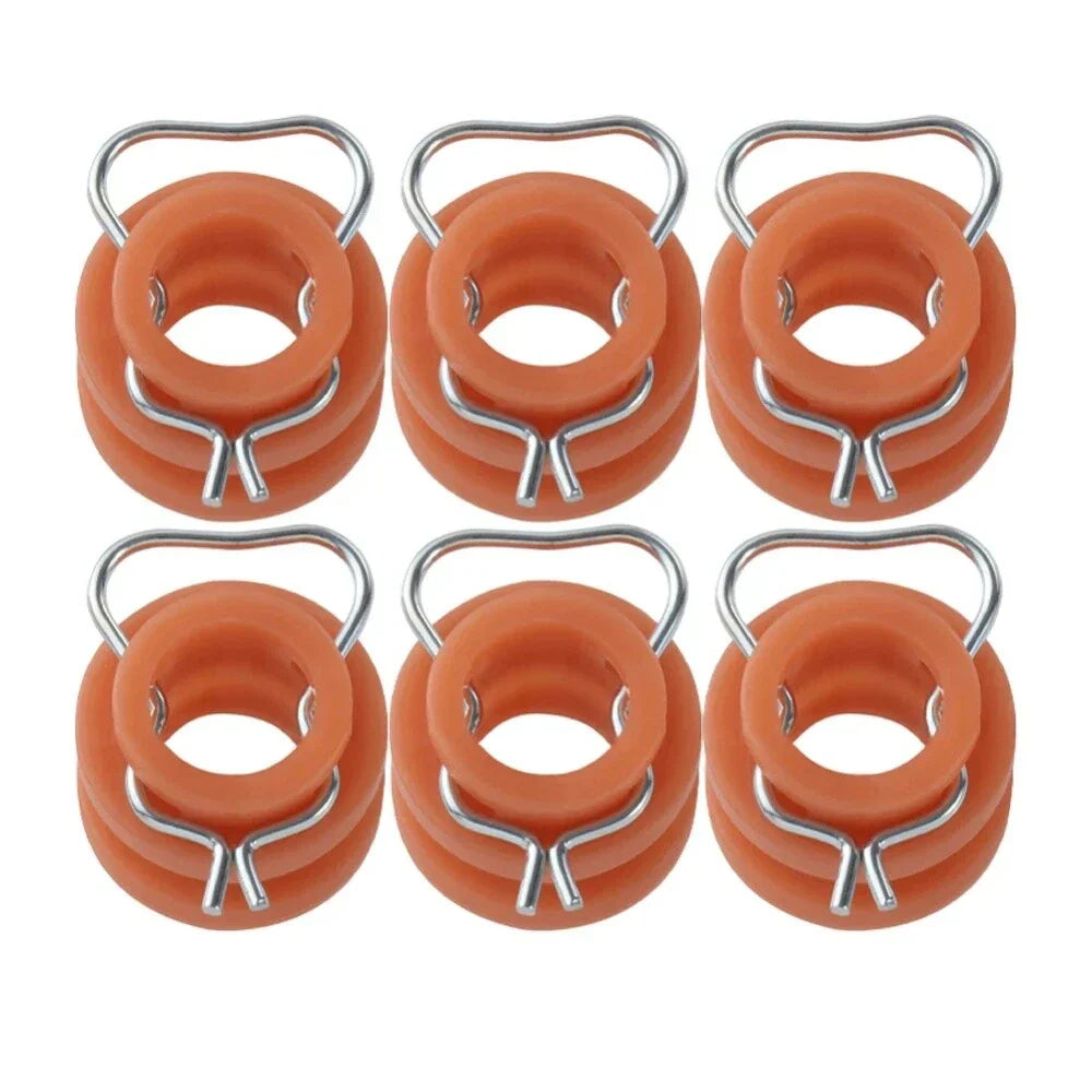 6Pcs Window Regulator Roller Bushings for Ford Truck, Mustang (1961-1972, 1965-1968)