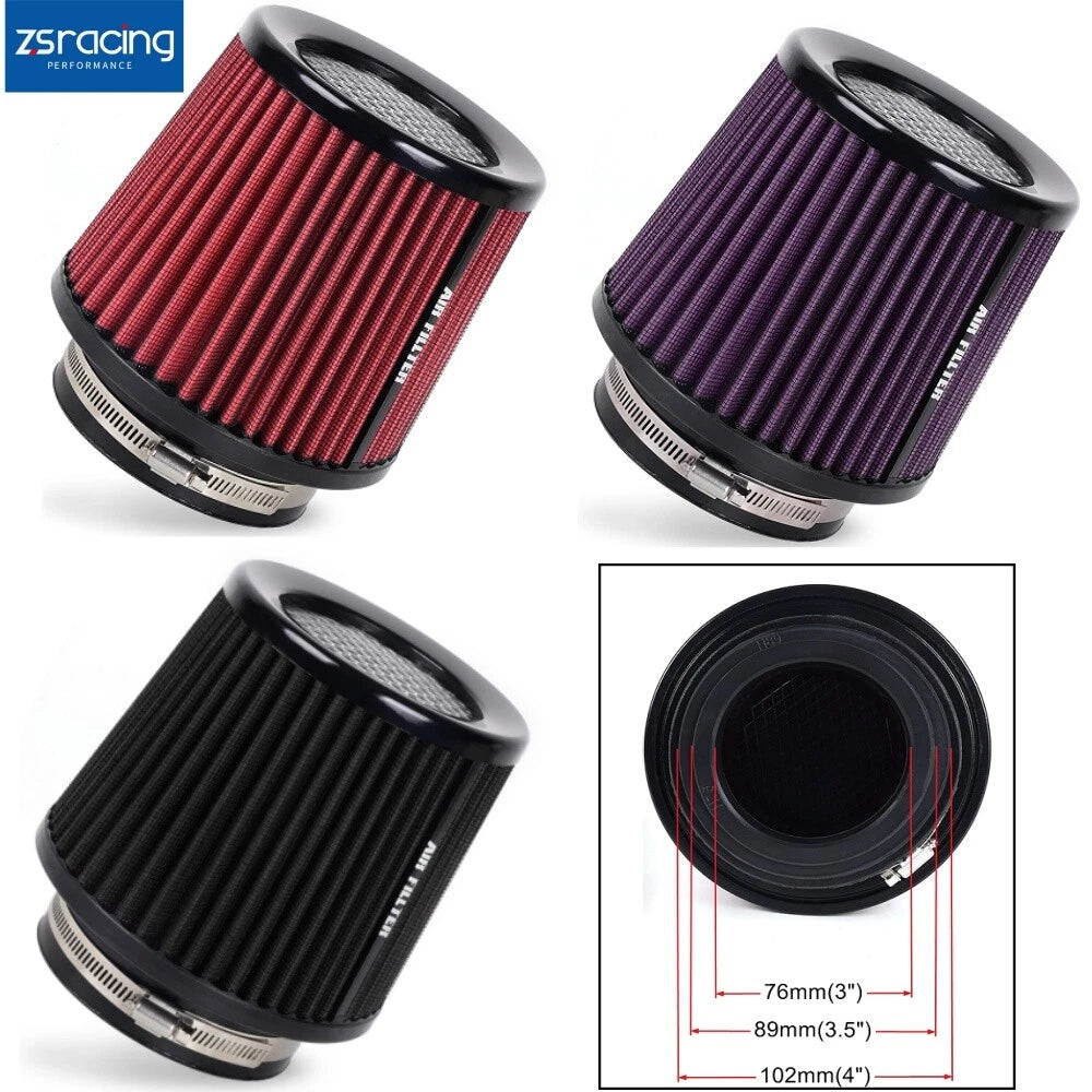 High Performance Cold Air Intake Filter for Cars (3")