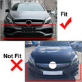Black ABS Front Lip Spoiler Fins for Mercedes Benz A-Class (2016-2018)