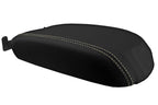 Leather Console Lid Armrest Cover for Ford Taurus (2010–2019) Beige Stitch