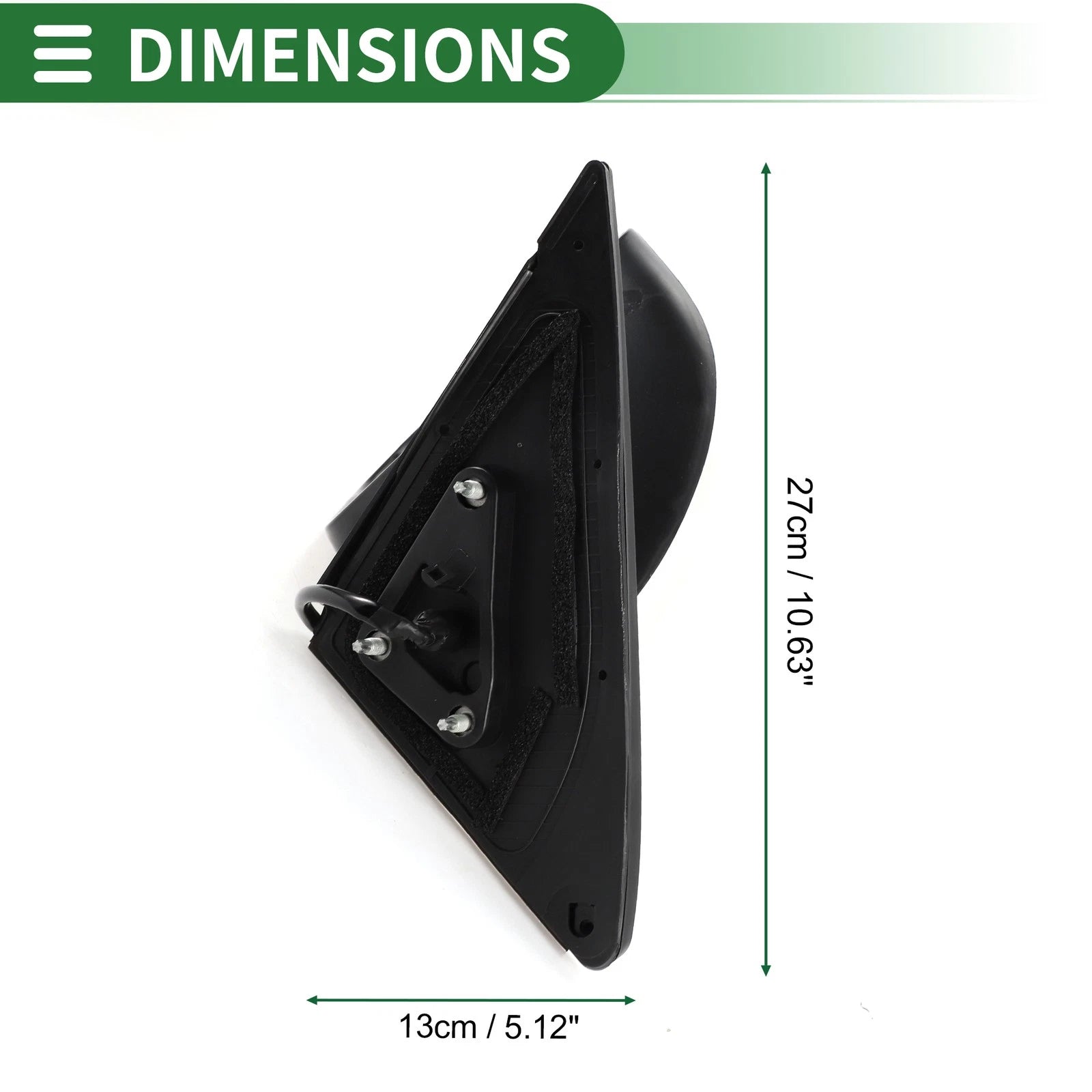 Left Side Door Mirror for Toyota Highlander (Non-Heated, 2001–2023)