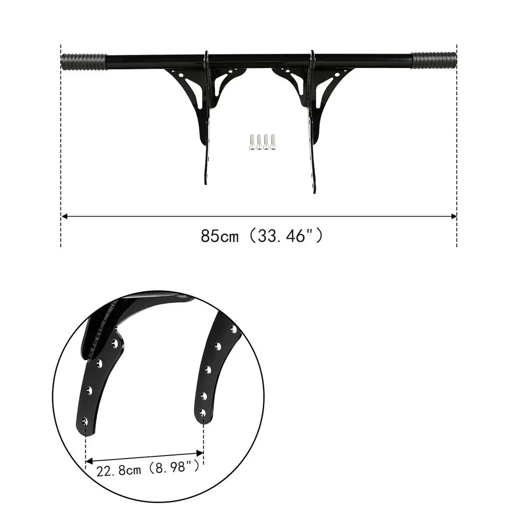Black Highway Footpeg Crashbar for Harley Softail Low Rider Street Bob (18-25)