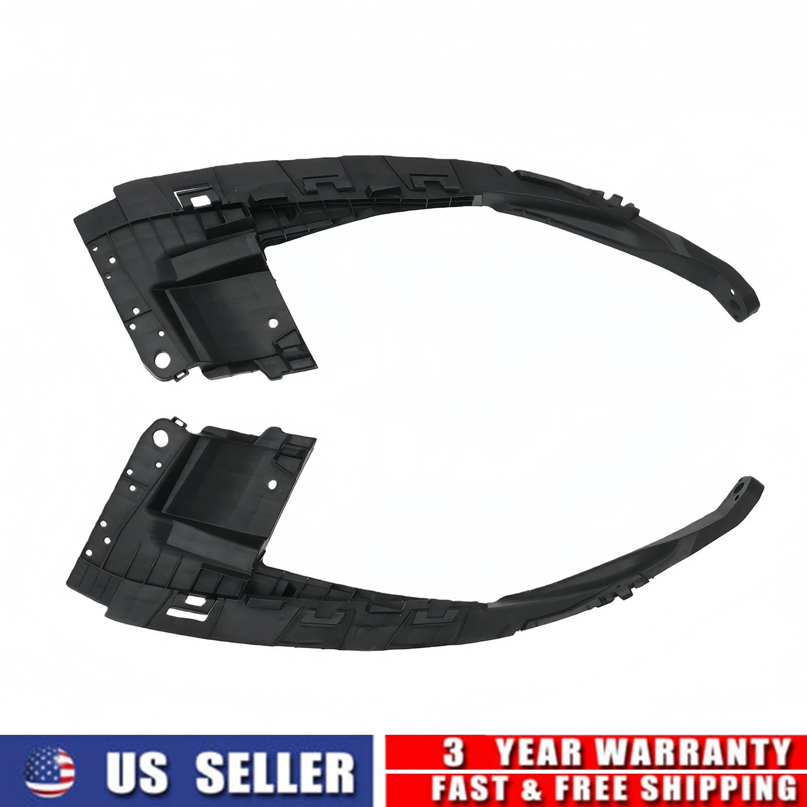 Set of 2 Front Driver+Passenger Headlight Bumper Brackets for Honda Accord (2023–2025)