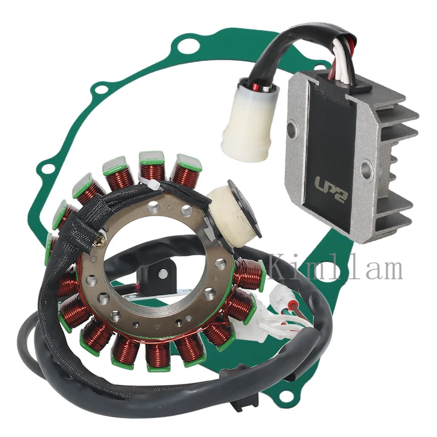 Stator Coil, Regulator, Gasket for Yamaha YFM350ER Moto-4 350 (1995) 3HN-85510-10