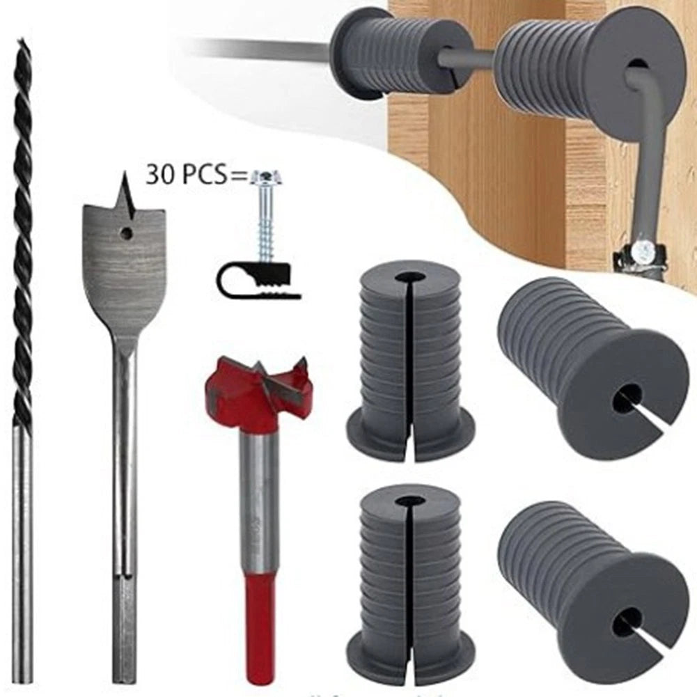 Starlink Cable Routing Kit Silicone Rings Drill Bits Wall Clips