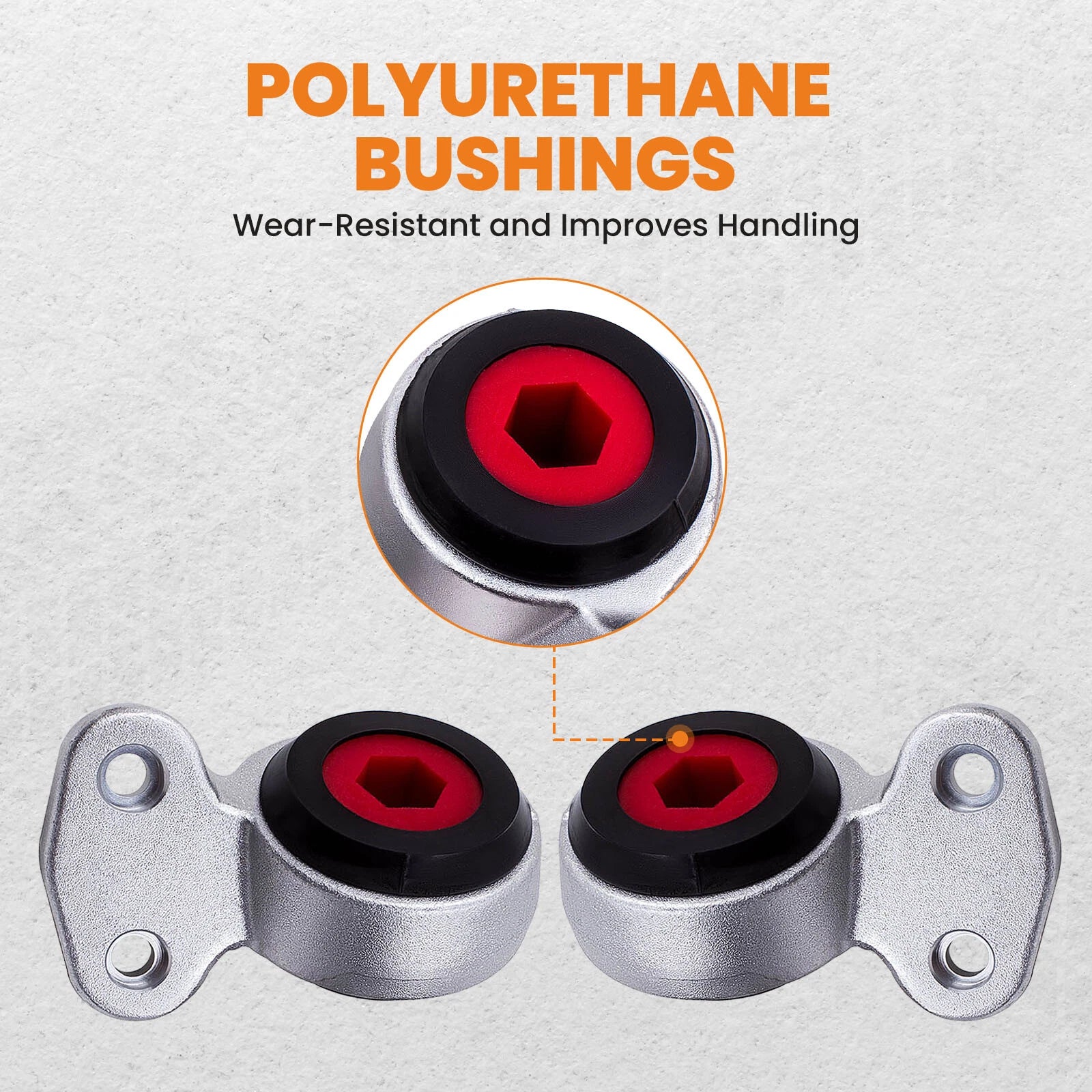Front Control Arm Bushings Polyurethane for BMW E46 E85 325i 330i 328i Z4 (1999)
