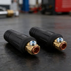 Set of 2 Welding Cable Connectors Male Quick Fitting DKJ1025 10 25mm2