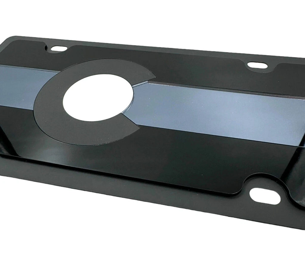 Premium Black License Plate Cover for Colorado (2012–2024)