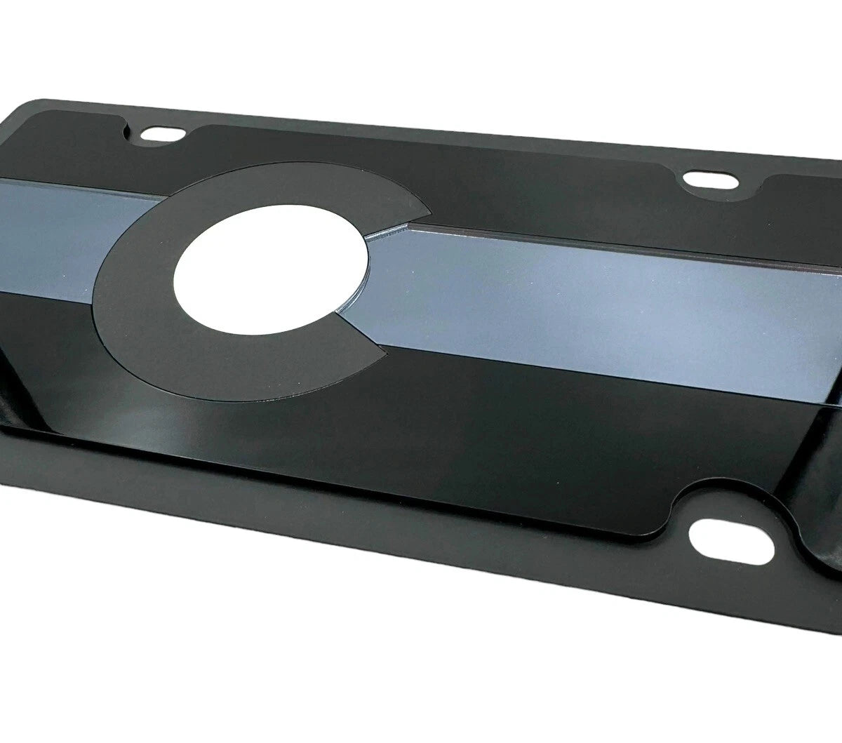 Premium Black License Plate Cover for Colorado (2012–2024)