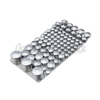 87pcs Chrome ABS Plastic Bolt Topper Cap Cover for Harley Softail (1984–2006)