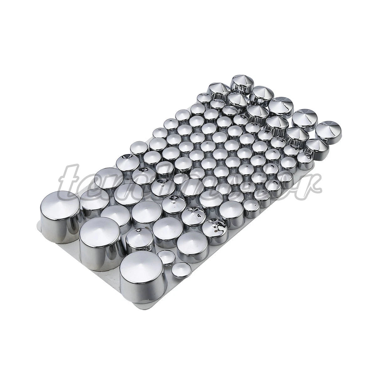 87pcs Chrome ABS Plastic Bolt Topper Cap Cover for Harley Softail (1984–2006)