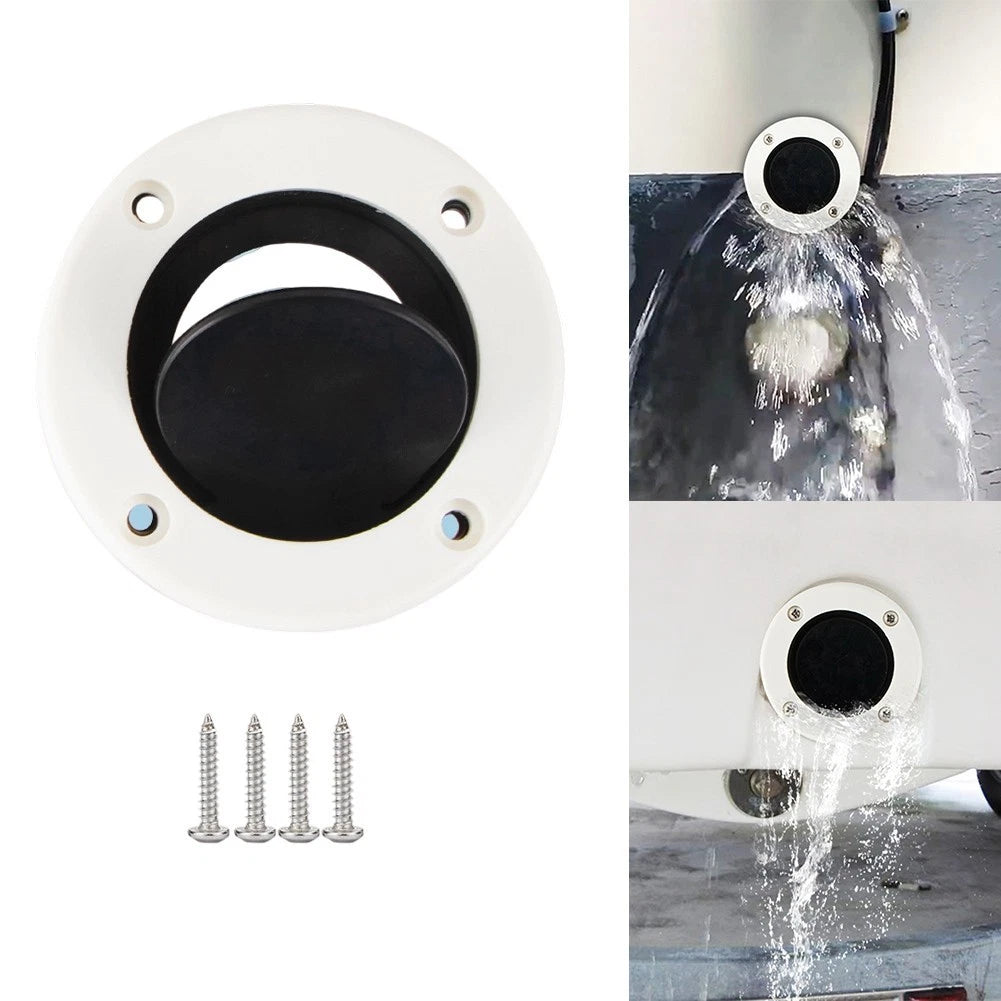 Boat Drain Valve with Seal Gasket for Salt & Fresh Water Vessels