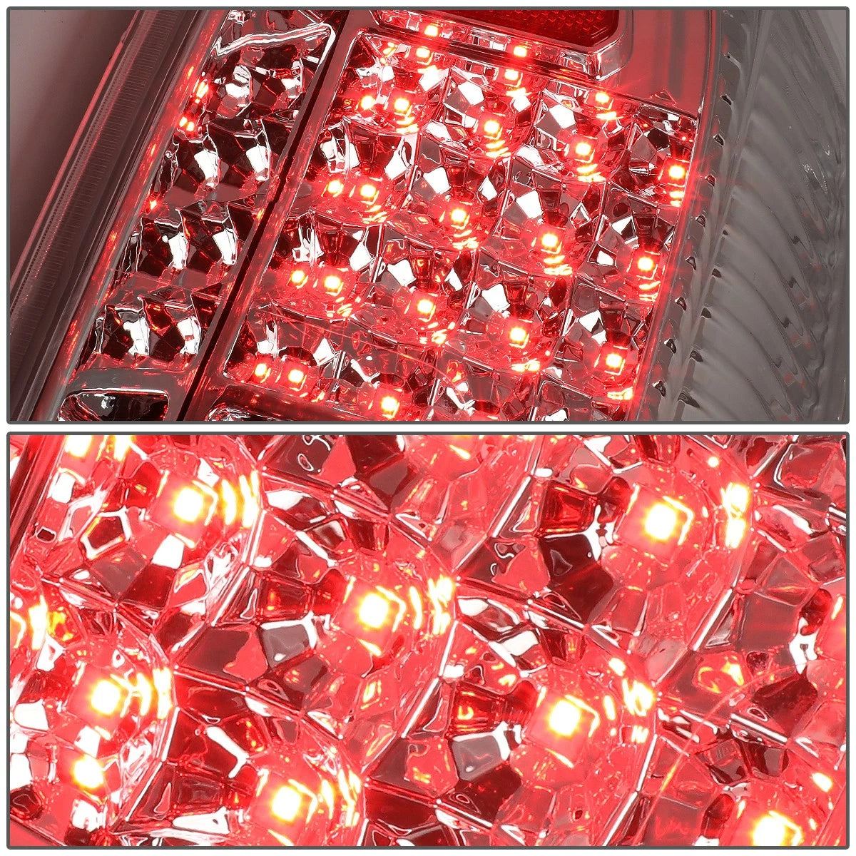 Pair LED Tail Brake Light Stop Lamp Chrome for Toyota Tundra (2014–2021)